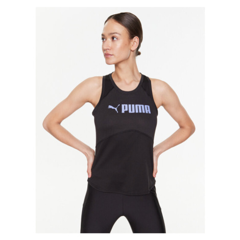 Puma Funkčné tričko Fit Logo 522180 Čierna Regular Fit