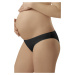 Těhotenské bavlněné kalhotky Mama mini černé XL