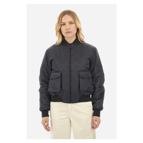 Bunda La Martina Woman Bomber Outdoor Jaquard S Black