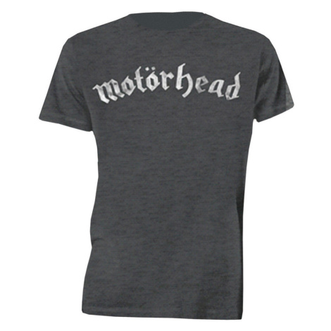 Motörhead tričko Distressed Logo Šedá