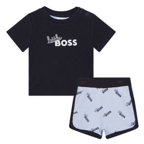 Boss Súprava tričko a športové šortky J98415 Tmavomodrá Regular Fit Hugo Boss