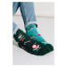 Zelené vzorované ponožky Santas Team 079