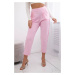 New Punto Trousers with Chain Light Pink