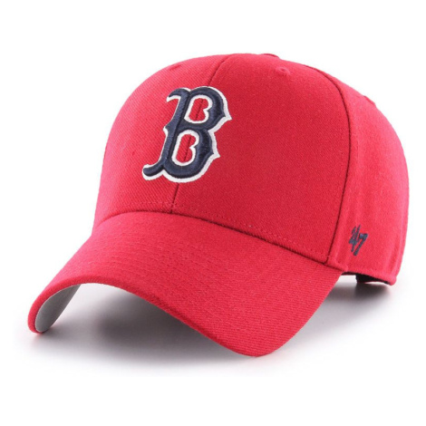 Čiapka 47 brand MLB Boston Red Socks červená farba, s nášivkou