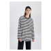 DEFACTO Regular Fit Striped Long Sleeve T-Shirt Tunic