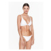 Calvin Klein Swimwear Spodný diel bikín Side Tie Cheeky KW0KW01858 Biela