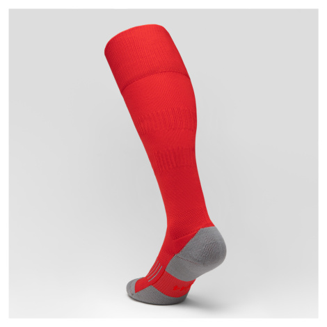 Vysoké ponožky na rugby pre dospelých R500 červené