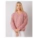 RUE PARIS Dirty pink sweater with tassels