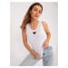 BIELY REBROVANÝ BASIC TOP DHJ-TP-8962.20-WHITE