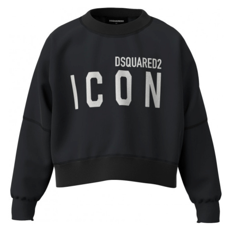 Mikina Dsquared Over-Icon Sweat-Shirt Čierna Dsquared²