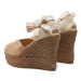 Manebi Espadrilky Hamptons Heart-Shaped Wedge Espadrilles W 1.6 WH Béžová