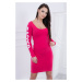 Ragged Fuchsia Dress