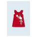 Šaty pre bábätká Mayoral červená farba, mini, rovný strih