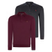 DOUBLE SET V4007 DEWBERRY MEN'S SWEATSHIRT-PURPLE-NAVY BLUE