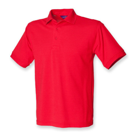 Henbury Pánske polo tričko H400 Red