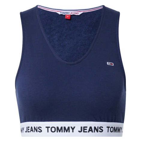 Tommy Jeans Top 'Super'  námornícka modrá / biela Tommy Hilfiger