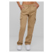 Women's high-waisted twill trousers unionbeige