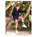 Navy blue children's hoodie Fruit of the Loom