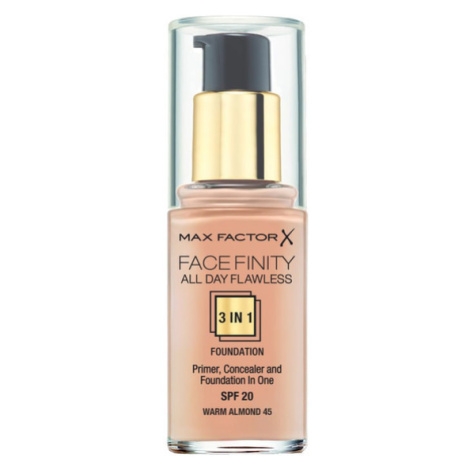 Max Factor Facefinity All Day Flawless 3in1 make-up 30 ml, 45 Warm Almond