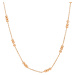 OLIVIE Strieborný náhrdelník s guličkami ROSE 8885