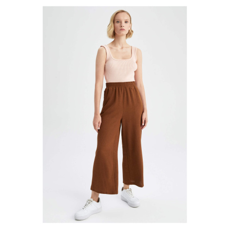 DEFACTO Straight Fit Wide Leg With Pockets Trousers