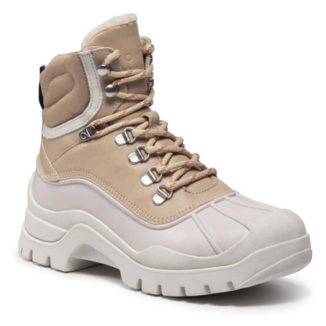 Tommy Hilfiger Členková obuv Warmilined Outdoor Boot FW0FW05973 Béžová