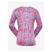 Tmavo ružové dievčenské funkčné tričko ALPINE PRO Louso