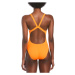 Nike hydrastrong solid fastback one piece bright citrus