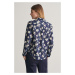 KOŠEĽA GANT REG FLORAL PRINT COT VOILE EVENING BLUE