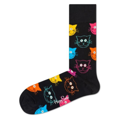 HAPPY SOCKS CAT Klasické ponožky, čierna, veľkosť