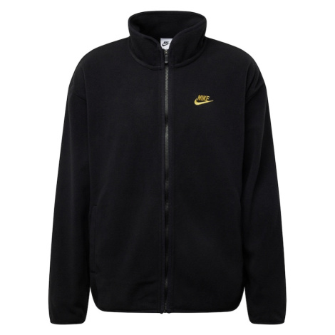 Nike Sportswear Flisová bunda 'CLUB'  žltá / čierna