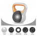 Gorilla Sports Kettlebell činka, vinylová, oranžová, 8 kg