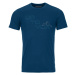 Ortovox tričko 185 Merino Tangram Logo T-shirt petrol blue