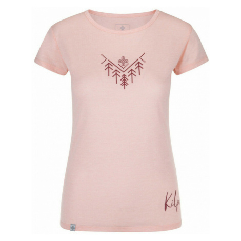 Dámske outdoorové tričko GAROVE-W svetlo ružové Kilpi