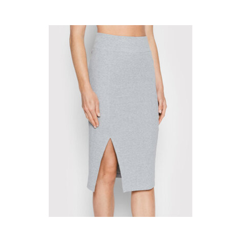 4F Puzdrová sukňa H4L22-SPUD011 Sivá Slim Fit