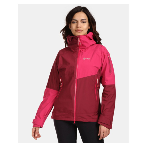 Women's Waterproof Hardshell Jacket Kilpi MAMBA-W Dark Red