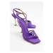LuviShoes Bosset Women's Purple Heeled Shoes