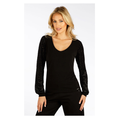 Litex Dámska blúzka s dlhým rukávom 7F036 čierna