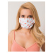 White, reusable protective mask made of cotton