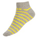 Litex Dizajnové nízke ponožky 9A023 tmavo šedé melé