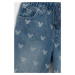 Detské rifľové krátke nohavice GAP x Disney vzorované, nastaviteľný pás