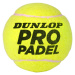Dunlop PRO PADEL 3PET Loptičky na padel, žltá, veľkosť