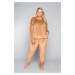 Women's Juga set, long sleeves, long trousers - camel