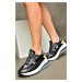 Fox Shoes R312911909 Black Women's Sneakers Sneakers