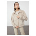 Trendyol Mink Stamp Slim Jacket Coat