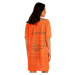 Litex Dámske plážové šaty 6E402 reflexne oranžová