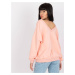 Light pink oversized sweatshirt with print