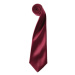 Premier Workwear Pánska saténová kravata PR750 Burgundy -ca. Pantone 216