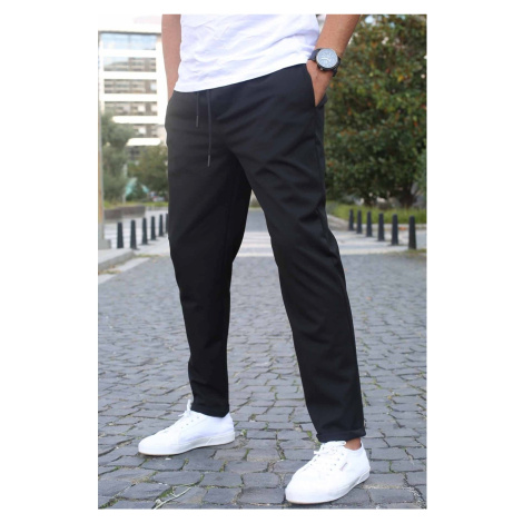 Madmext Black Basic Jogger Pants 5486