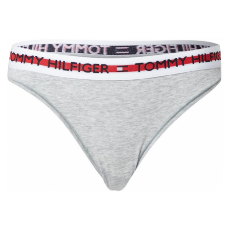 Tommy Hilfiger Underwear Tangá  sivá / biela / červená / námornícka modrá